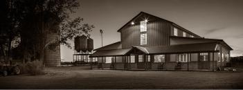 Black and white barn photography