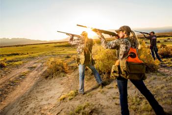 Camouflage people hunting