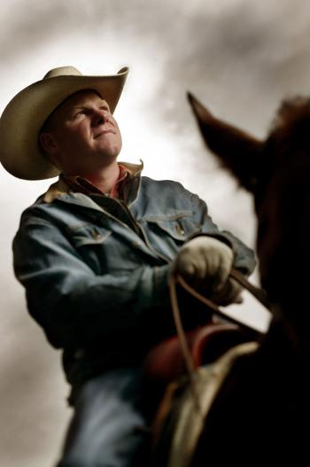 Horse racing trainers portrait
