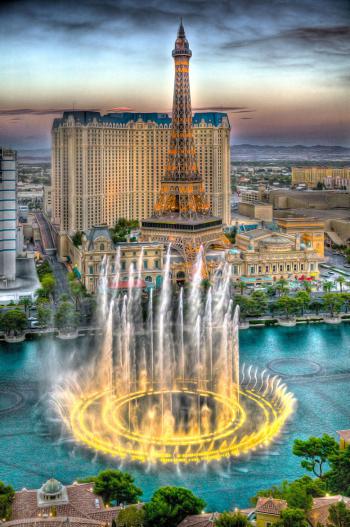 Lasvegas bellagio Fountain photography