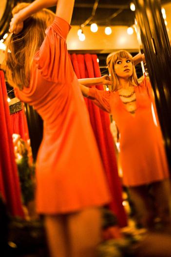 Mirror portrait photography