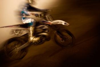 Motion blur motocross