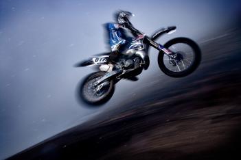 Motocross riding