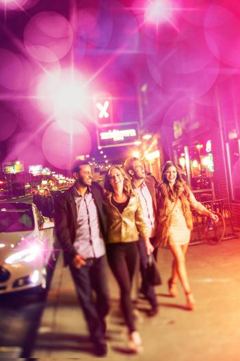 Nightlife tourism photography