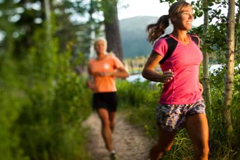 Running women photo