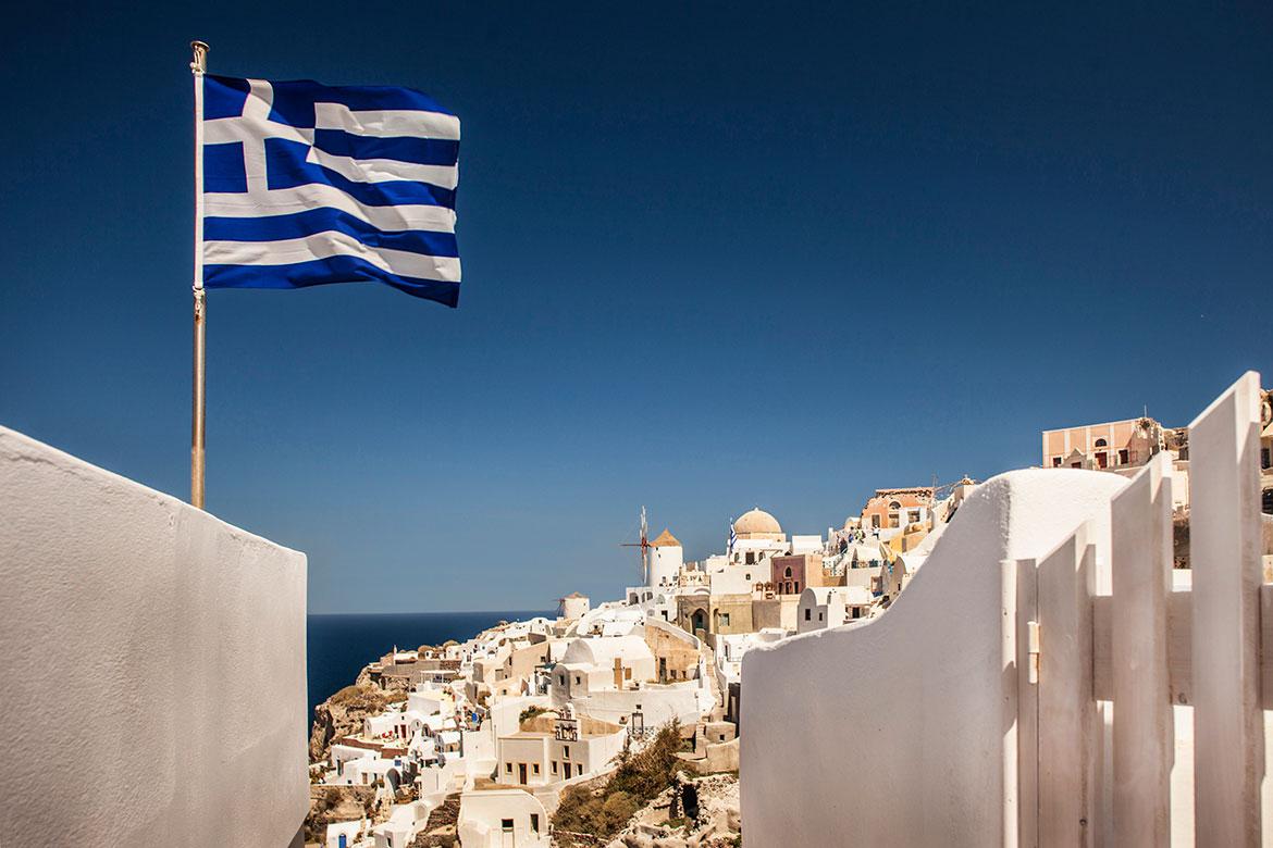 Santorini flag