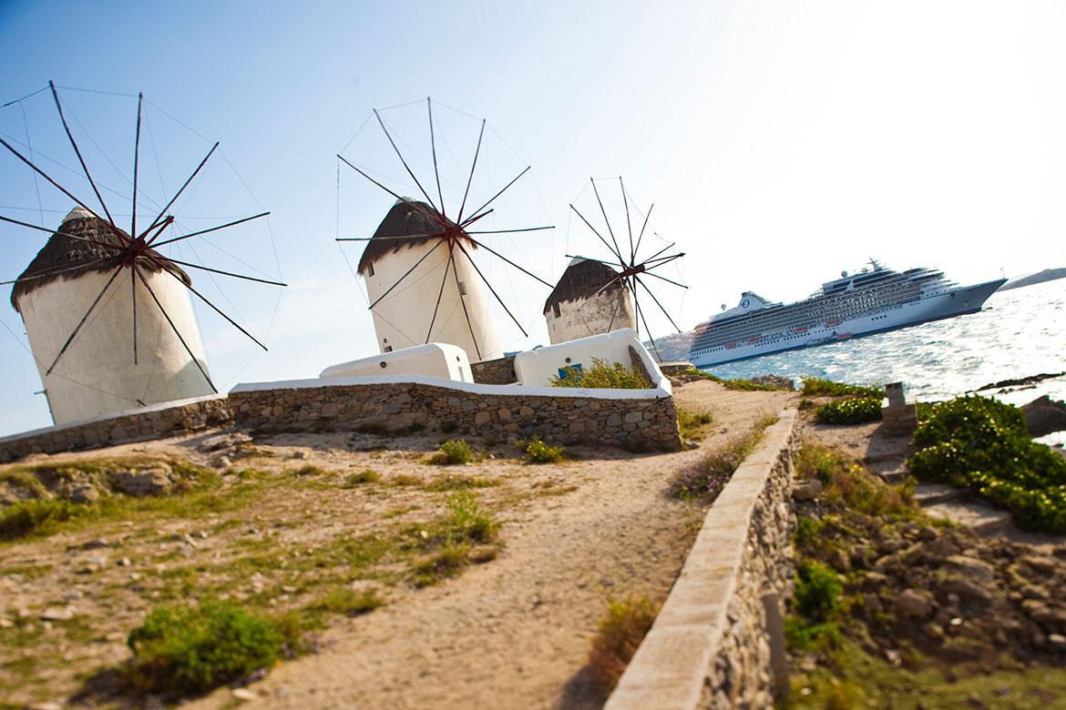 Santorini windmill