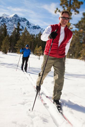Skiing photography