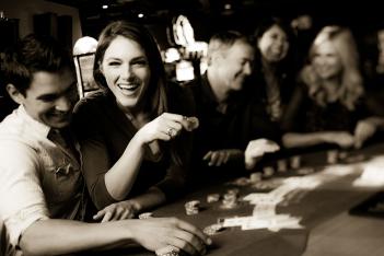White and black casino